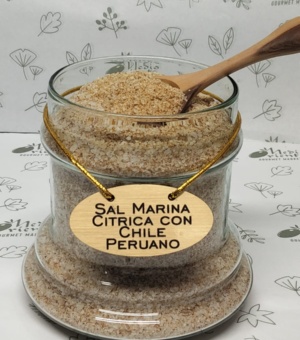 SAL MARINA CITRICA CON CHILE AMARILLO PERUANO