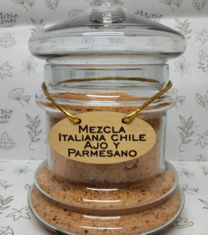 MEZCLA ITALIANA DE QUESO PARMESANO AJO OREGANO Y CHILE